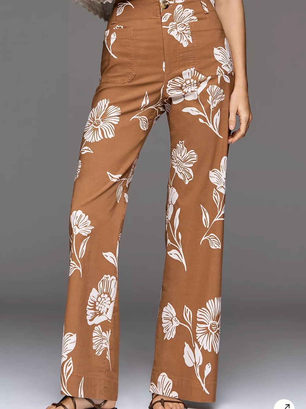 The Colette Full-Length High-Rise Wide-Leg Pants by Maeve - Picture 2 of 3